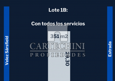 Lote en Paso del Rey 12 x 29,30 con todos los Servicios