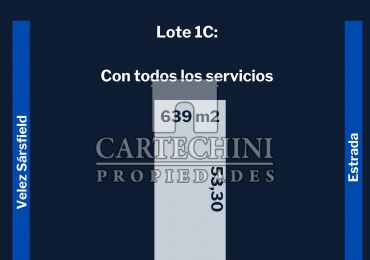 Paso del Rey - Lote 12 x 53,30 con todos los servicios